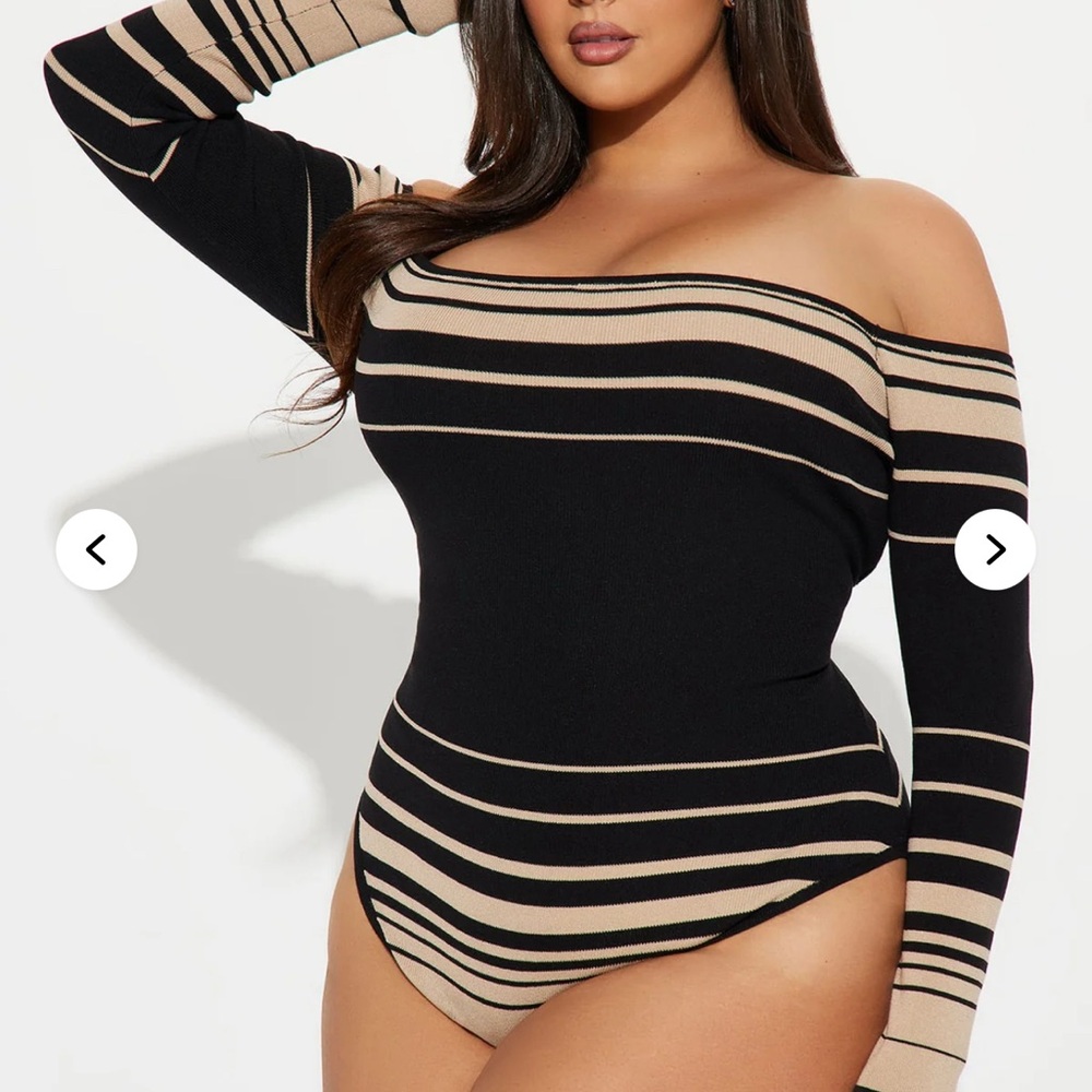Fashion Nova Kennedy Sweater Bodysuit